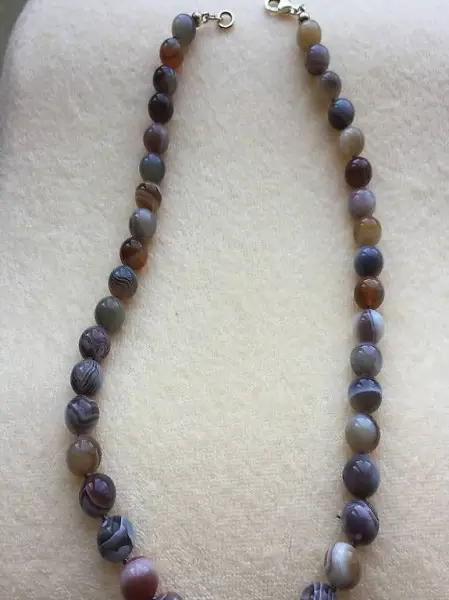 Achat - Kette Edelstein Mineralien Schmuck Steine Basel