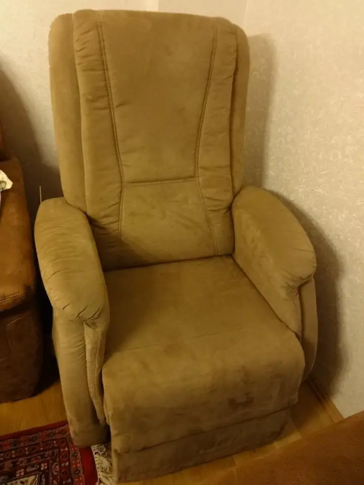 Fernsehsessel Elektrisch versellbar Beige Microfasern