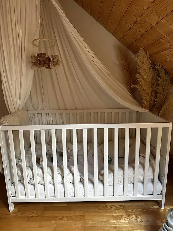 Babybett 70x140cm, höhenverstellbar, neu