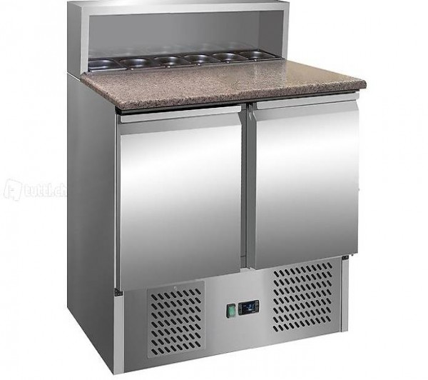  Saladette / Pizzakühltisch PREMIUM 0,9 x 0,7 m mit 2 Türen