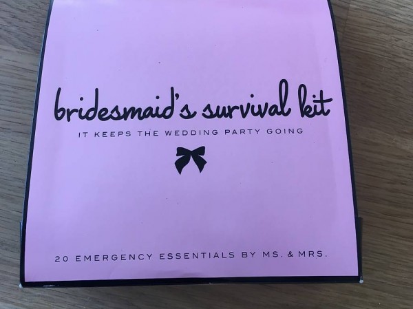 Bridesmaid Survival Kit für Junggesellenabschied