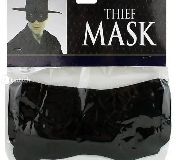 Augen Maske Bandit / Zorromaske schwarz