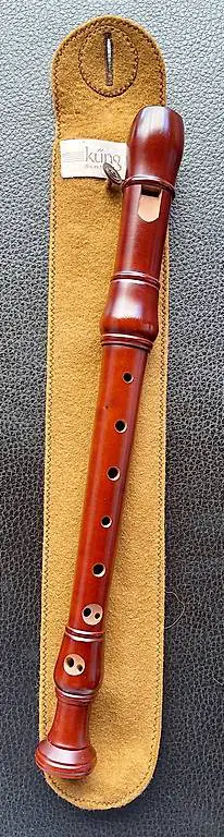 Flöte, Blockflöte Küng Sopranflöte Studio, Birnbaum gebeizt