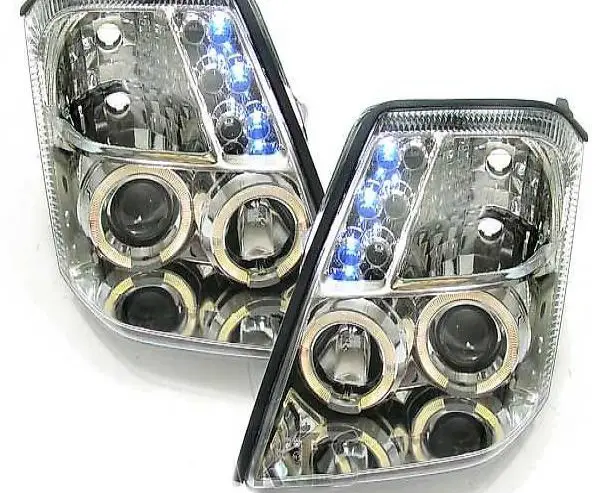  KLARGLAS ANGEL EYES SCHEINWERFER CHROM FÜR Citroen C2 ab 03
