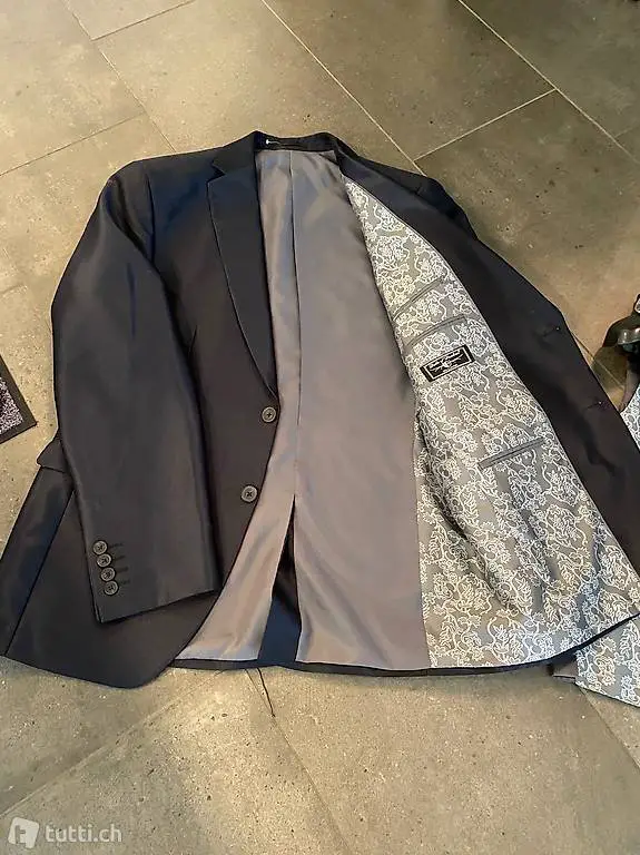 Herrenanzug gr 50 1. mal getragen Jacke Hose Gilett kravate