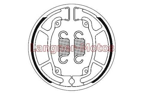 Bremsbacke SBS 2208 (Masse: 130 x 25) Honda Derbi Kymco *Neu*