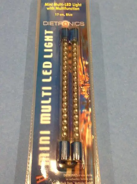 Fussraumbeleuchtung Led Röhren in blau