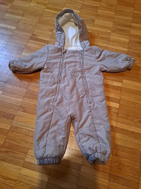 Combinaison d"hiver / neige bébé 9 à 12 mois 74 -80 beige