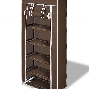  Schuhablage 5 Schicht 58 x 28 x 106 cm Braun