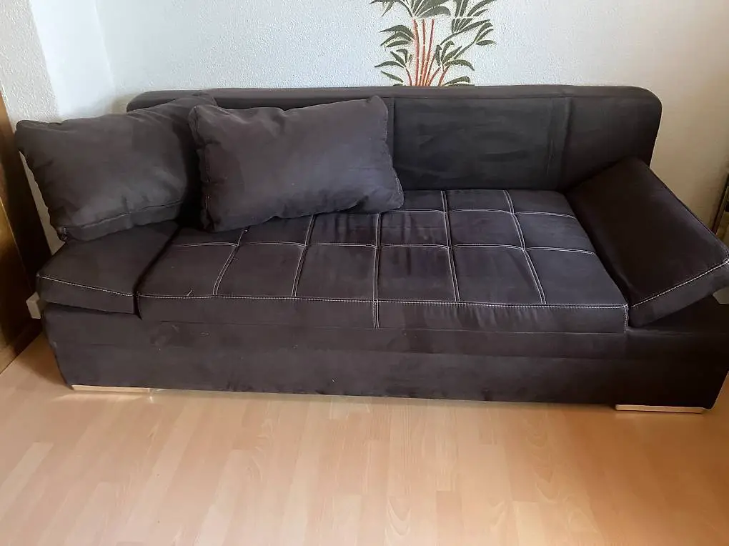 Sofa mit Doppelbettfunktion und Stauraum