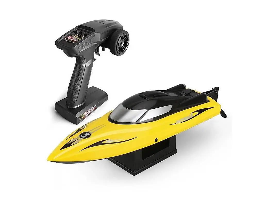 Brushed Rennboot Outrage 3 in gelb - RTR-Set