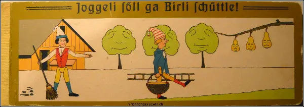 Wenger Lisa, Joggeli söll ga Birli schüttle (Bilderbuch)