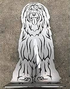 Edelrost Briard Figur, 75 cm
