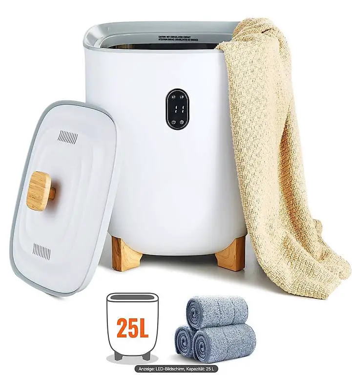 Handtuchwärmer 25L Eimer LED-Bildschirm Unter Timer Handtuch