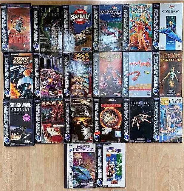 Sega Saturn Spielesammlung inkl. Konsole