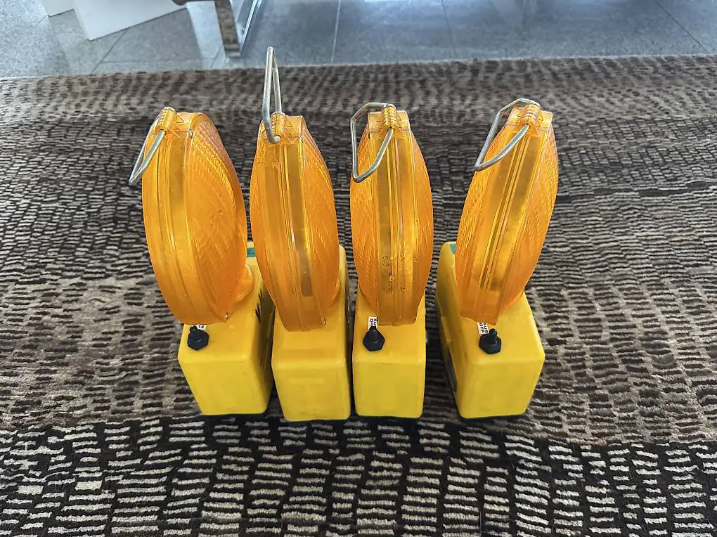 Baustellen Warnleuchten 4 Stück