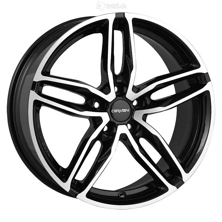  CARMANI Felge 9x20 5-114,3 ET35 MT72,6 black polish Twinmax