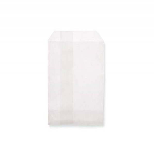 Flachbeutel Papiersäckli 8x10cm weiss