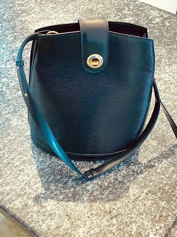 Louis Vuitton Black Epi Cluny