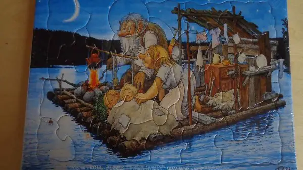 troll-floss mit familie 28,5 cm x 18 cm, feste preis