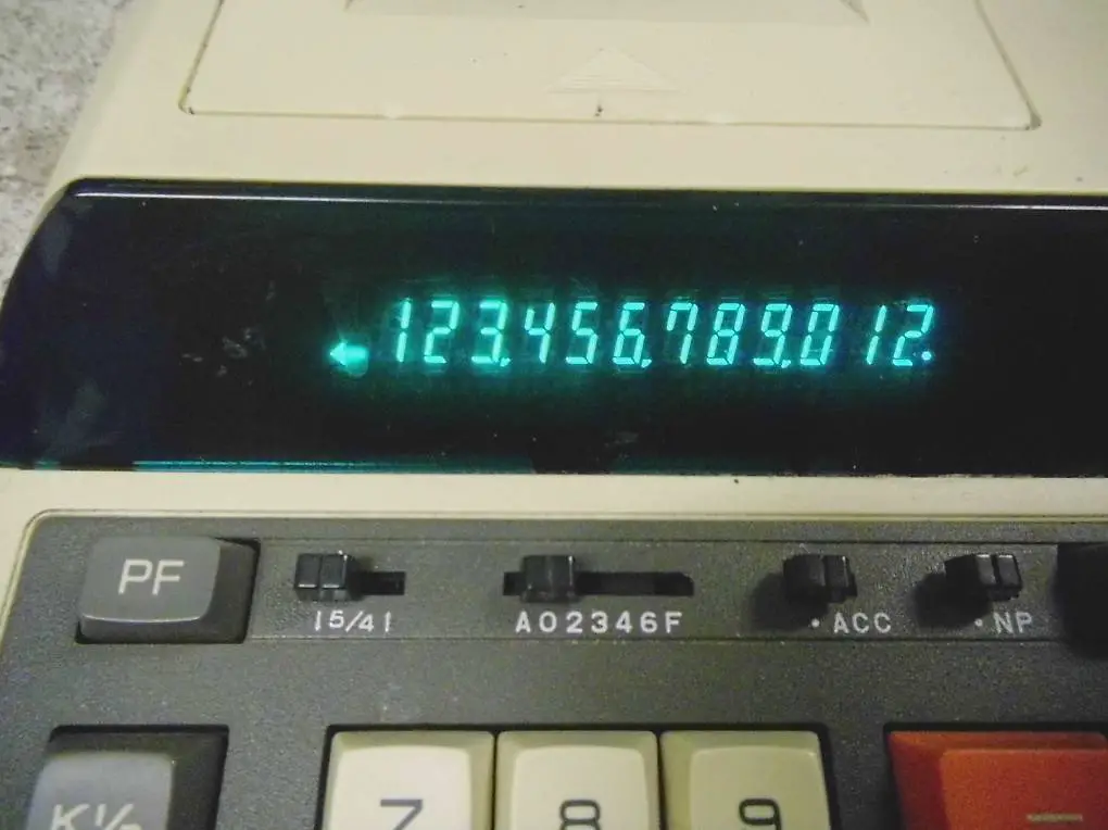 Rechenmaschine Tischrechner kaufm. Rechner ibico 1232