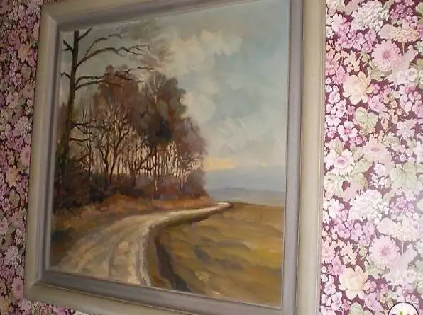 Huile signée Willi Nicolet La Bouloie vers Porrentruy