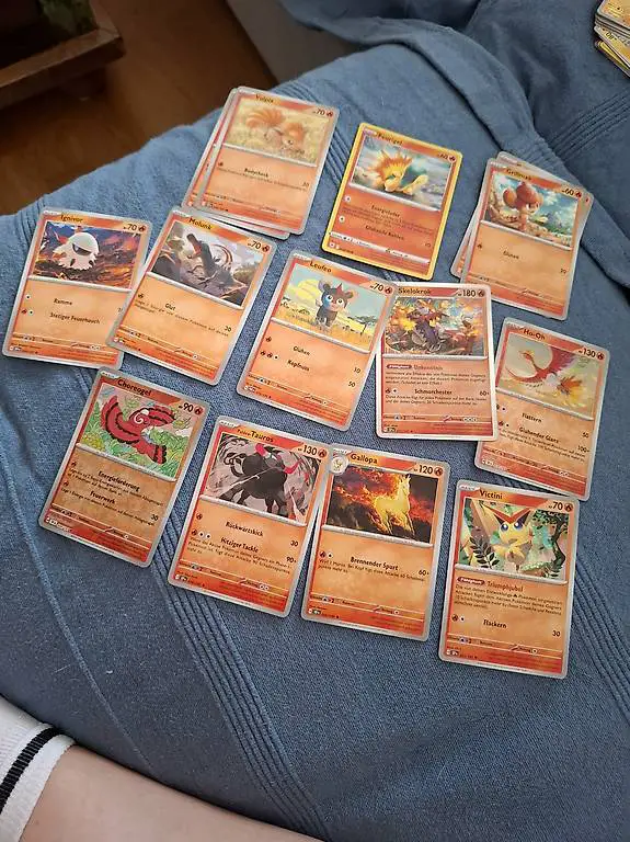 Pokemon Sammelkarten Set Feuer