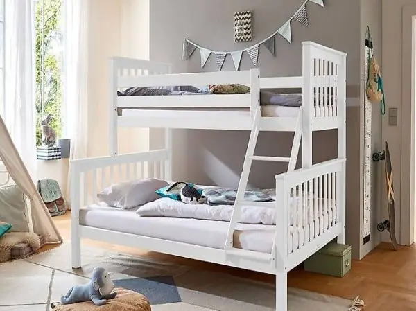  Relita Etagenbett Kick Buche Massiv Weiss