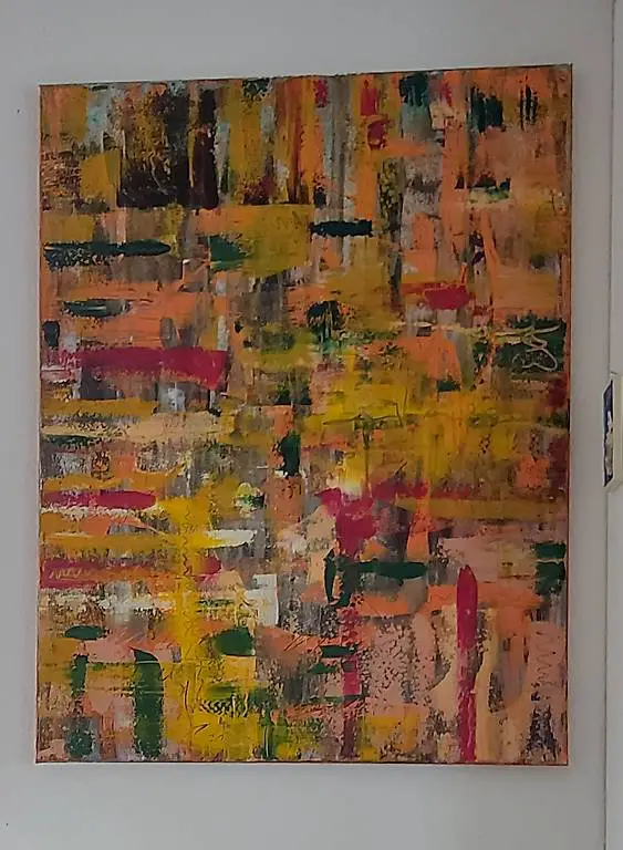 Gemälde Abstrakt von mir selbstgemalt 70×90