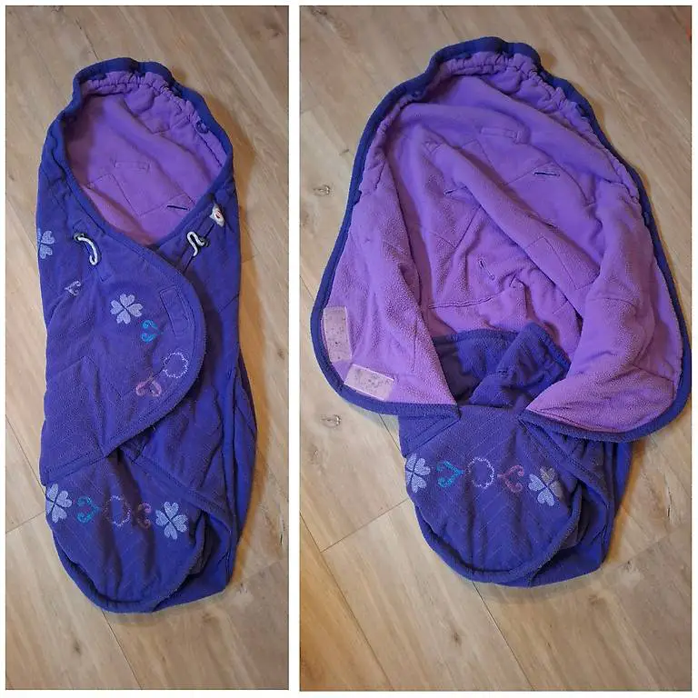 Fusssack aus Fleece violett