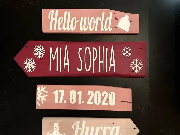 Geburts Wegweiser, Geburtstafel, Geschenk zur Geburt