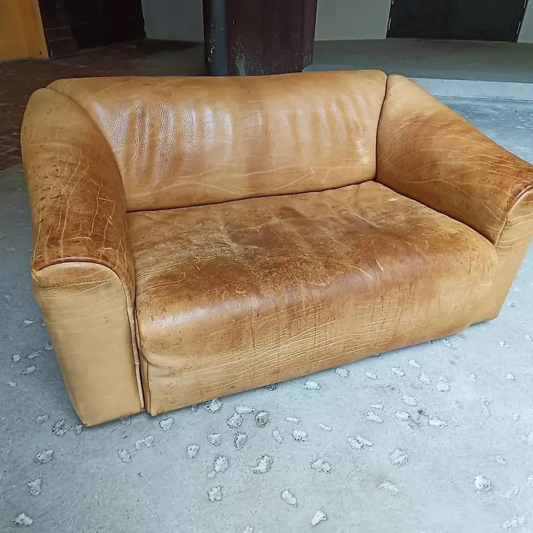 Vintage De Sede DS47 Sofa Büffelleder