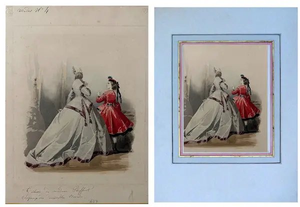 Adèle-Anais Toudouze (1822-1899) Illustratorin - Zeichnung