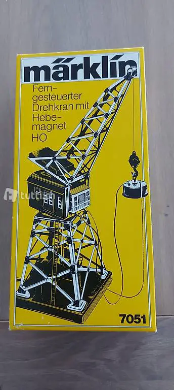 Neuer, ferngesteuerter Drehkran mit Hebemagnet Märklin HO