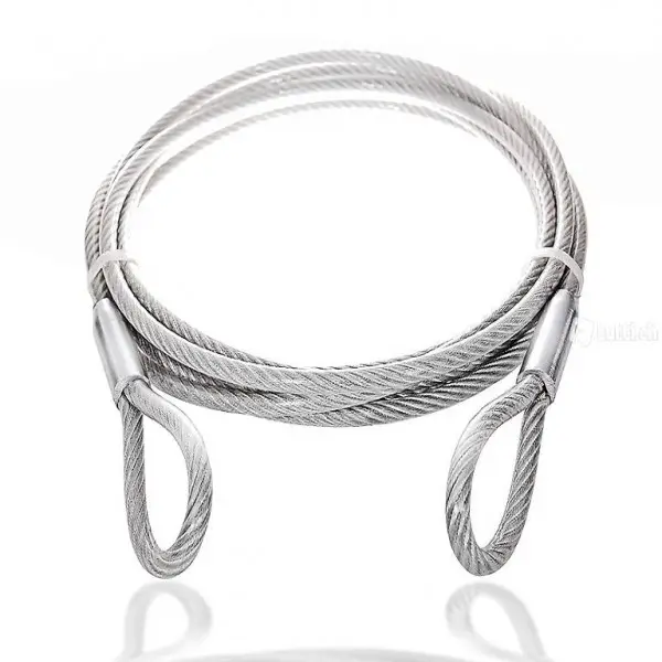  Stahlseil ummantelt mit Ösen, Stahlkabel