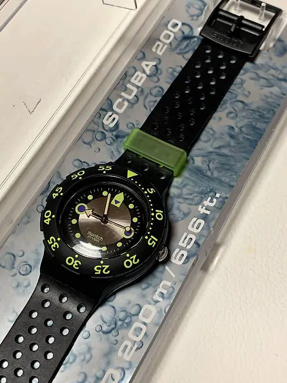 swatch scuba sdb102 shamu neu 1992