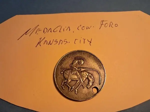 Medaglia, Kansas City .Con foro .