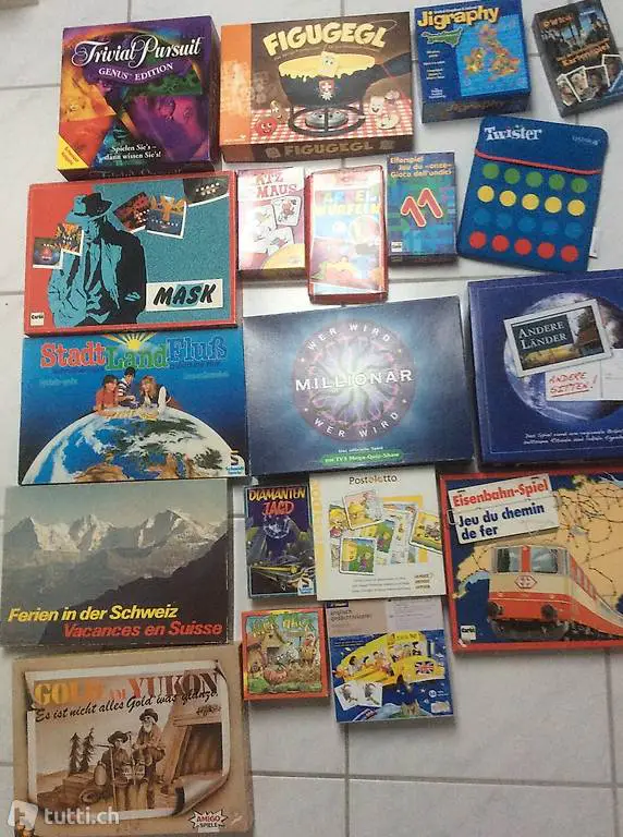 Gesellschaftsspiele für Kinder oder Erwachsene (EINZELN)