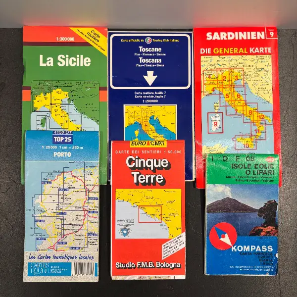 >billig: set strasse karten italien sardinien lipari korsika