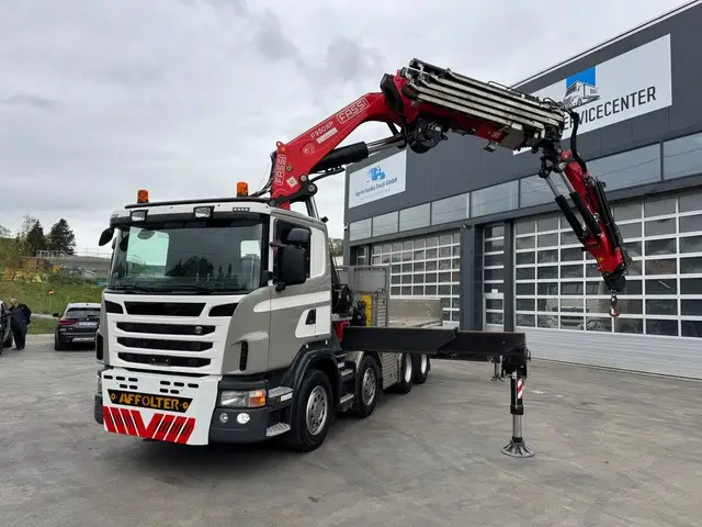 SCANIA, G480 SZM mit Pritsche, Kran