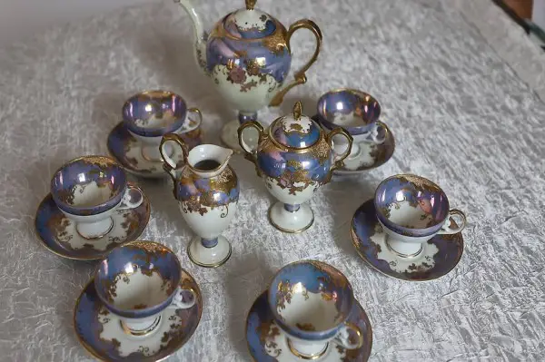 15 teiliges antikes Tee-/ Kaffeservice