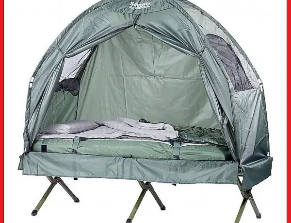  Dieverse Zelte inklusive Schlafsack, Matratze , Campinglieg