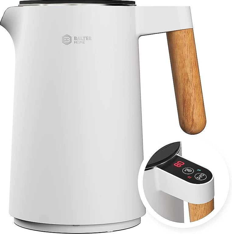 Edelstahl Wasserkocher mit Temperatureinstellung