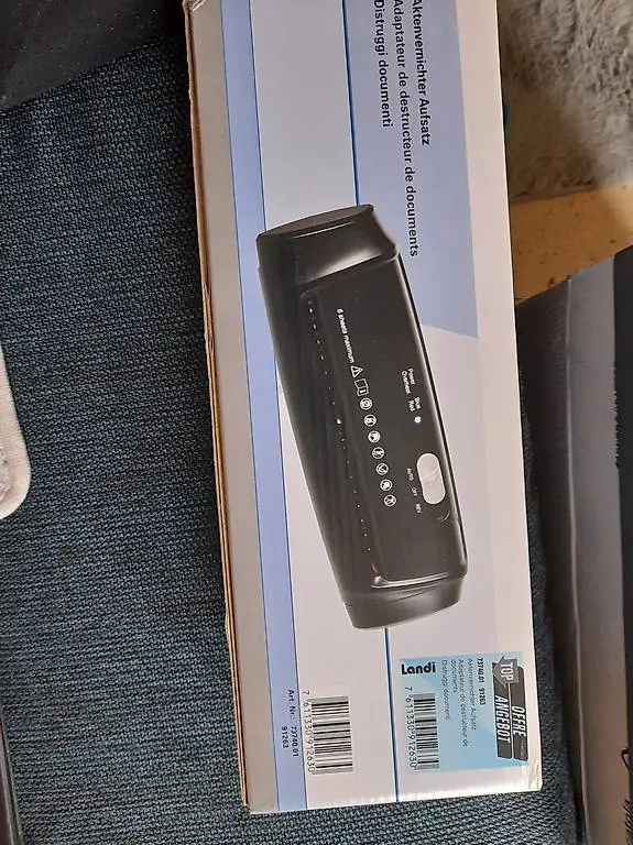 Aktenvernichter Aufsatz