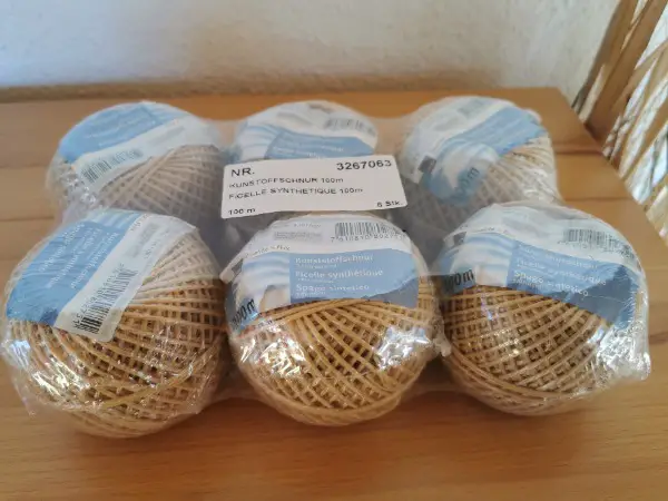 6 x NEUE Schnur à 100 Meter, reissfest, SONDERPREIS