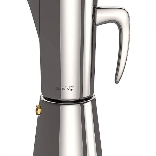  Espressokocher aus Edelstahl In Chrom-Optik