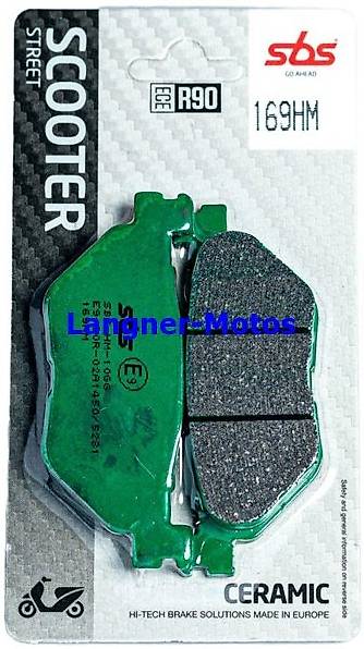 bremsbelag sbs 169 hm yamaha tmax 560, yamaha xp tmax 530