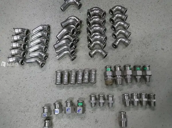 X Press 22 Edelstahl Mapress VHS 22 Bögen Verschraubung