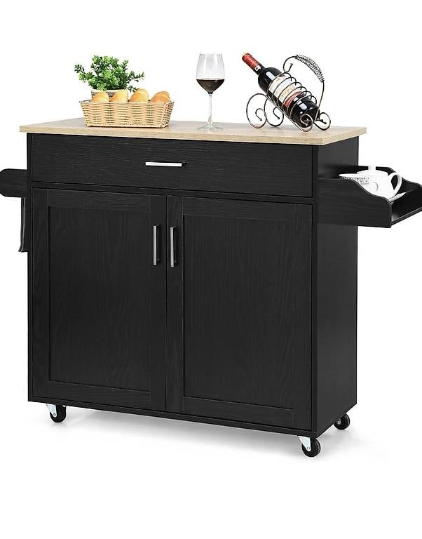 Küchenwagen mit Handtuchhalter