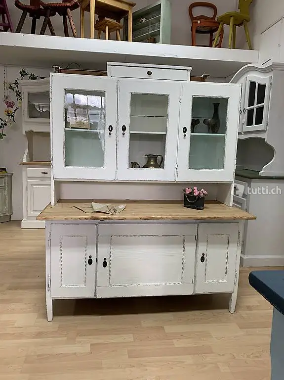 Küchenbuffet Schrank shabby creme weiss Tanne by börnie"s
